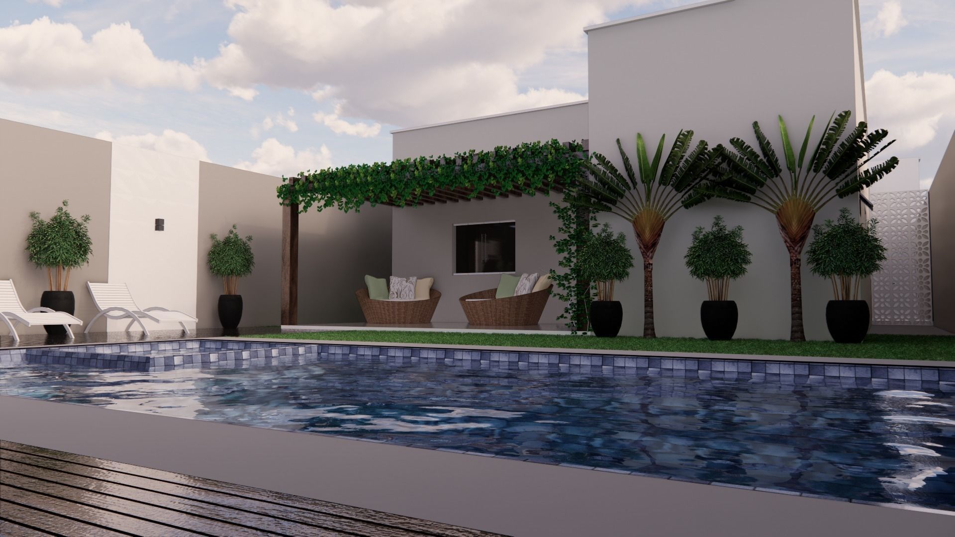 Modern House  3D model_2