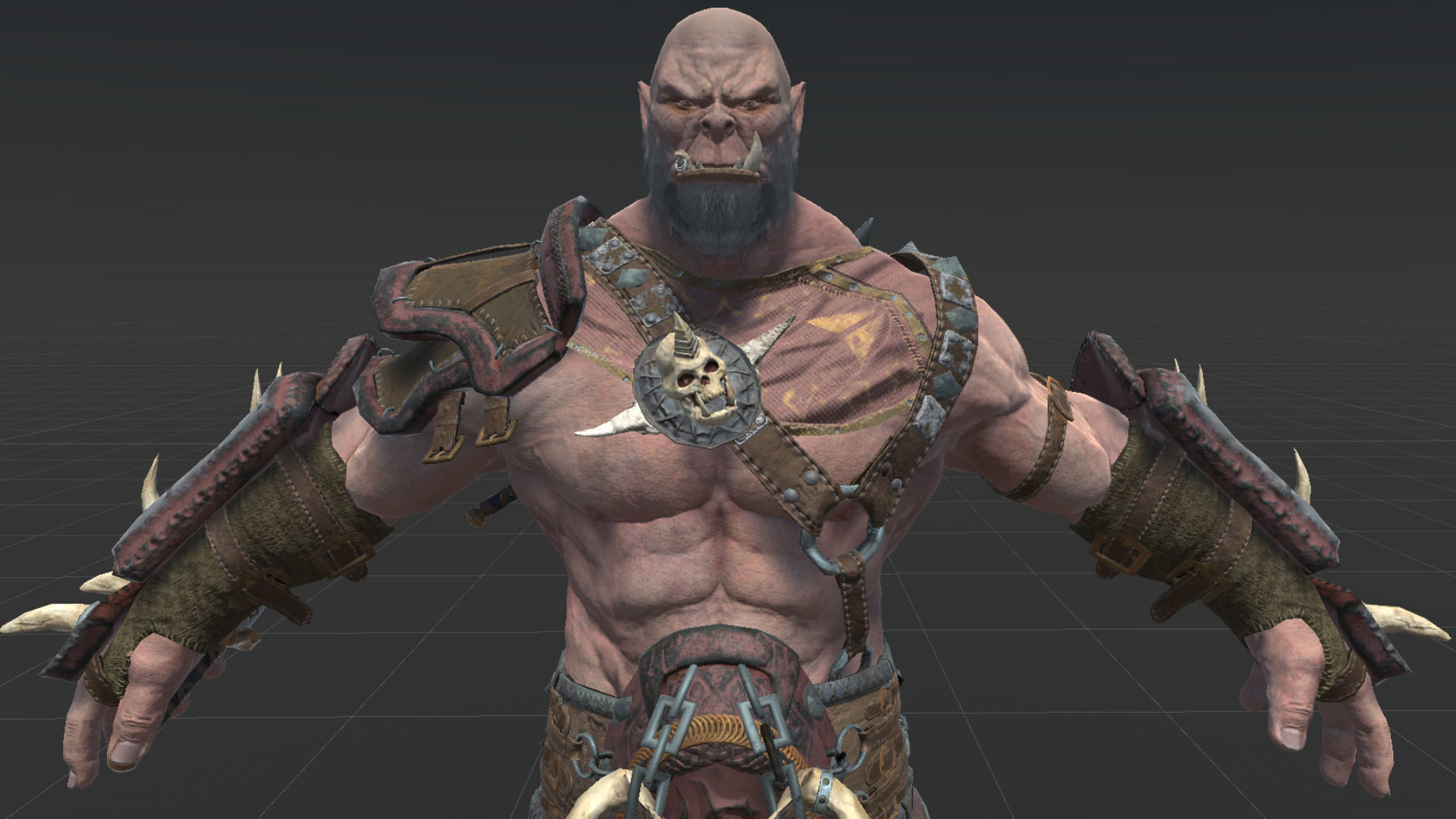 Orc Rogue Low-poly 3D model_14