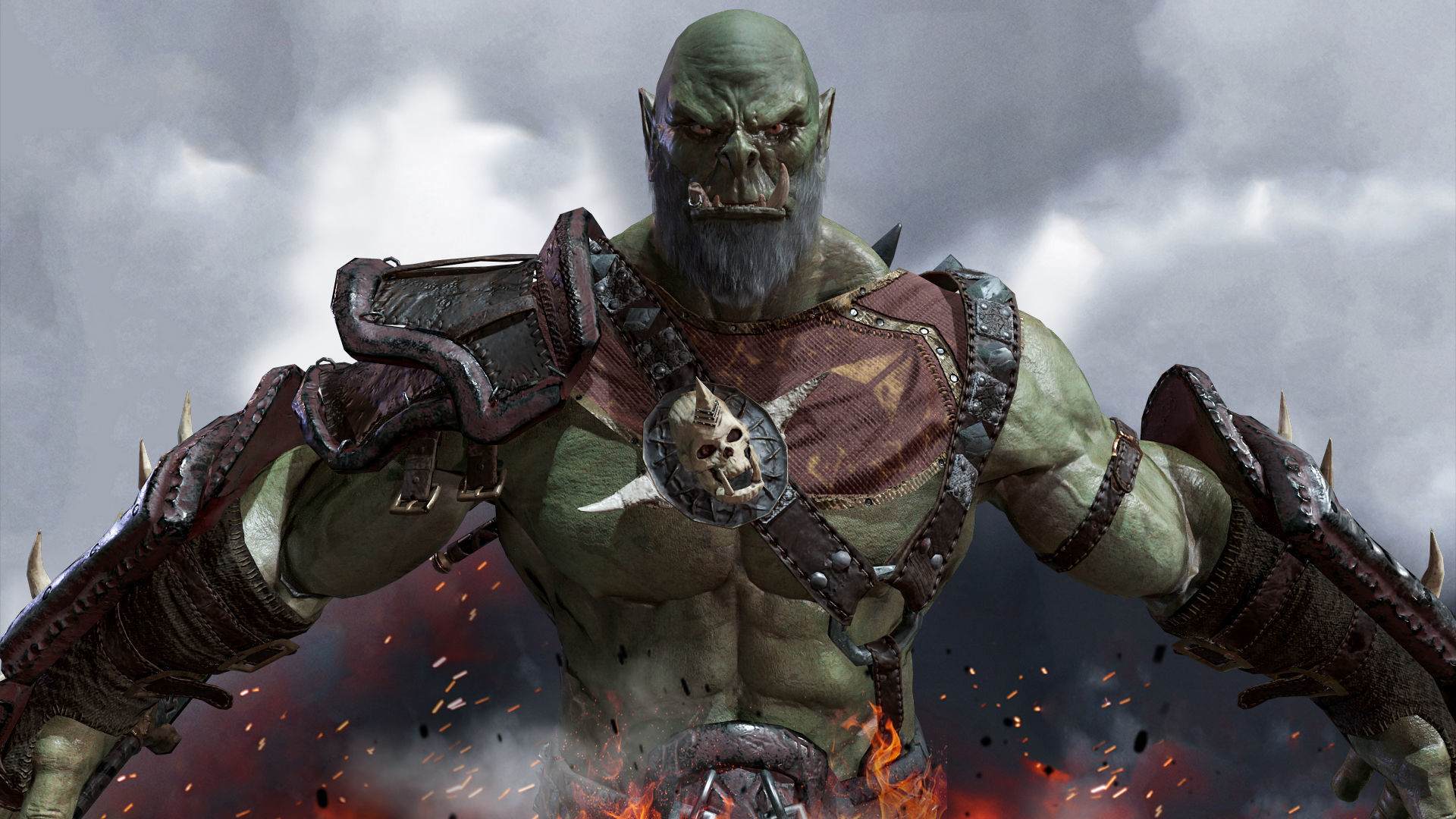 Orc Rogue Low-poly 3D model_4