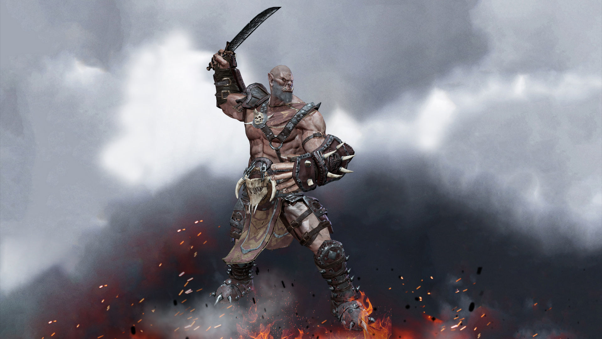 Orc Rogue Low-poly 3D model_3