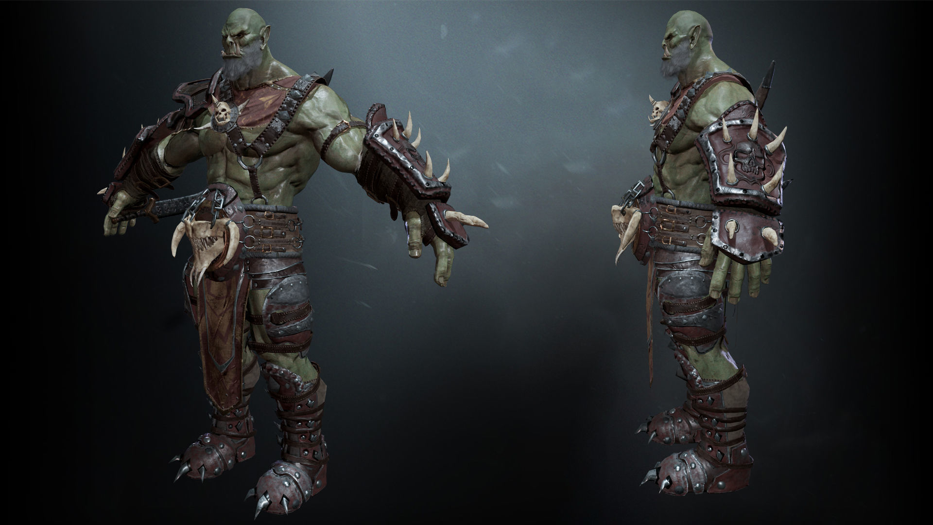 Orc Rogue Low-poly 3D model_5