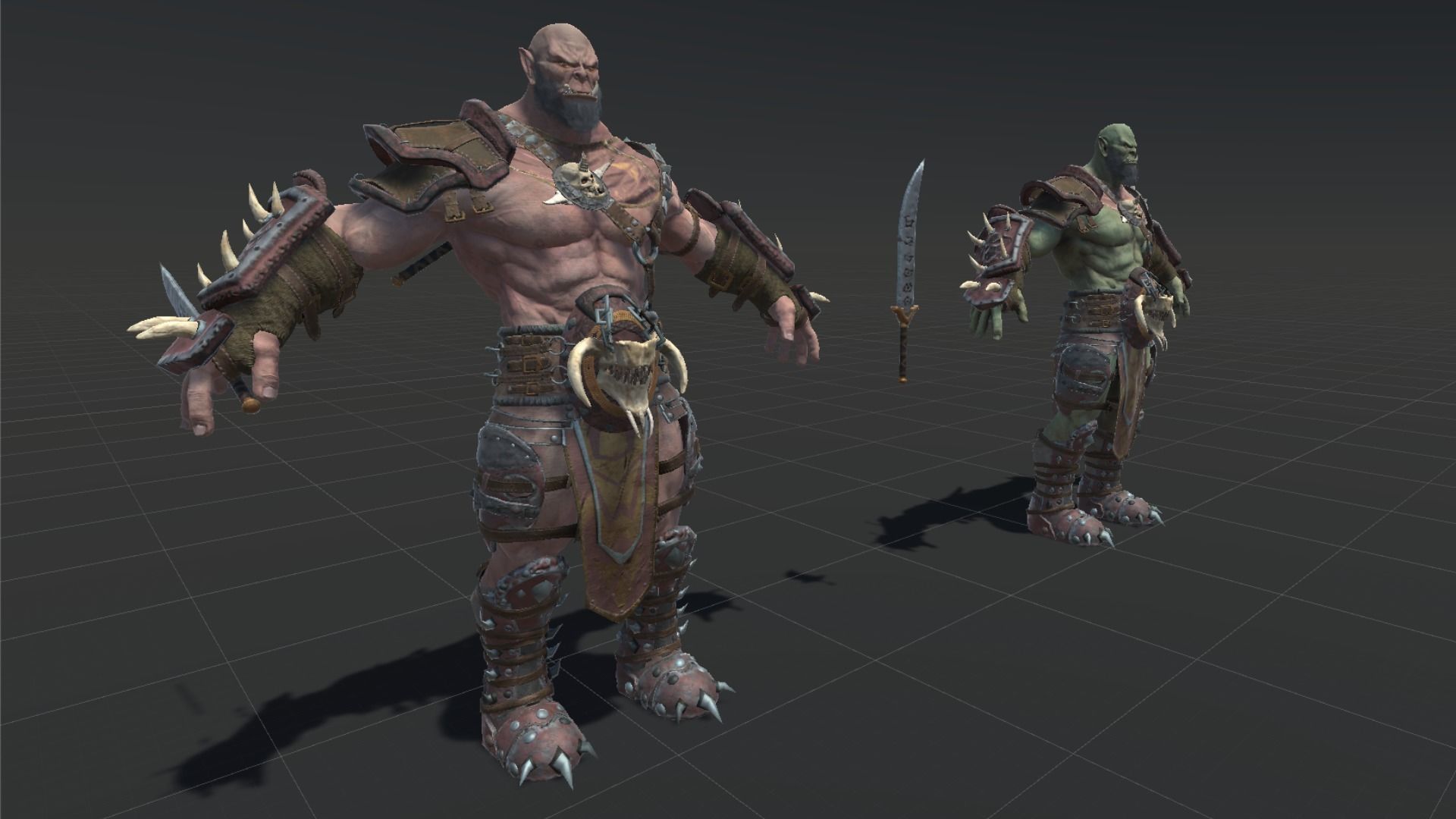 Orc Rogue Low-poly 3D model_20