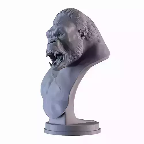 Gorilla Bust 3D print model