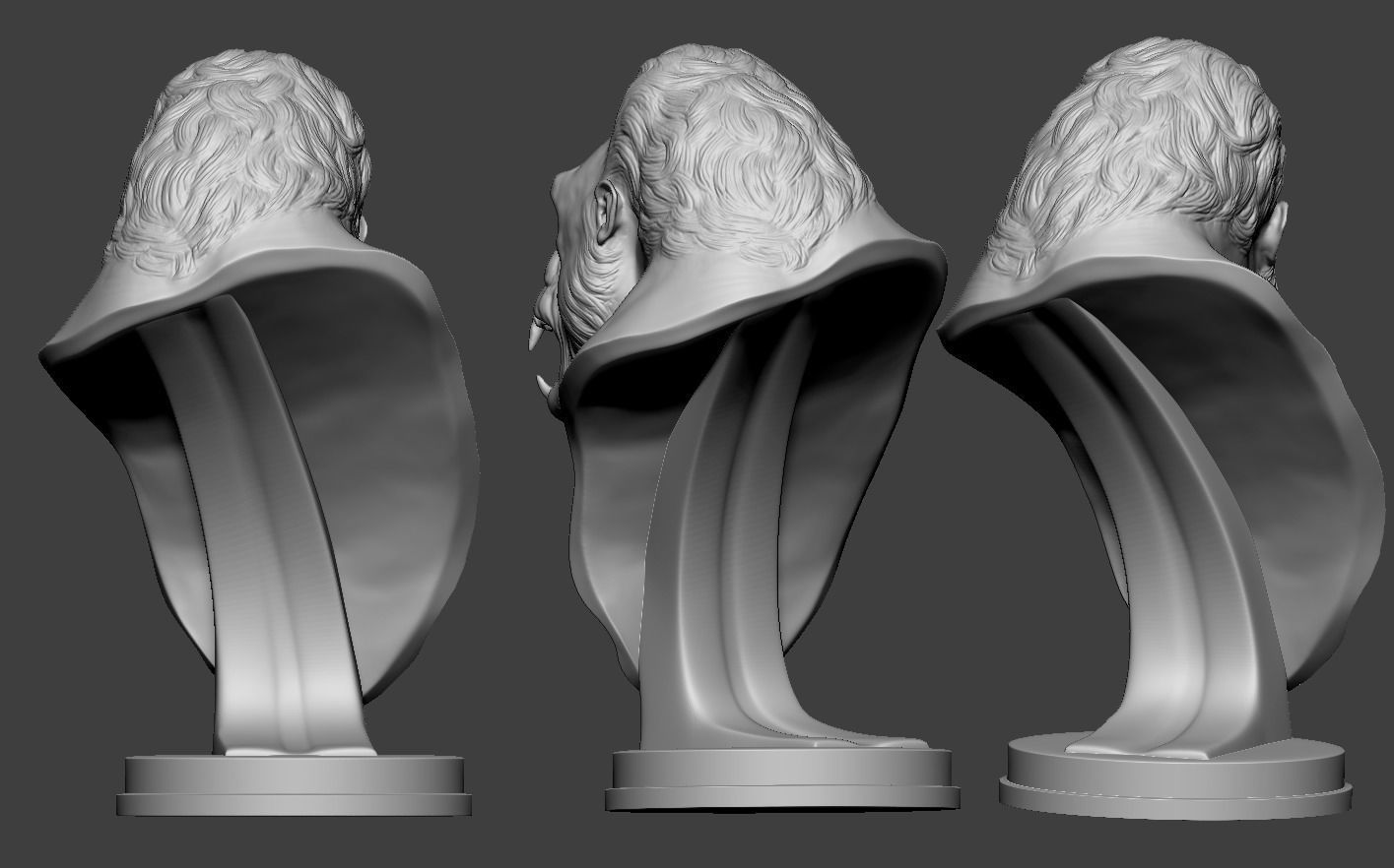 Gorilla Bust 3D print model_11