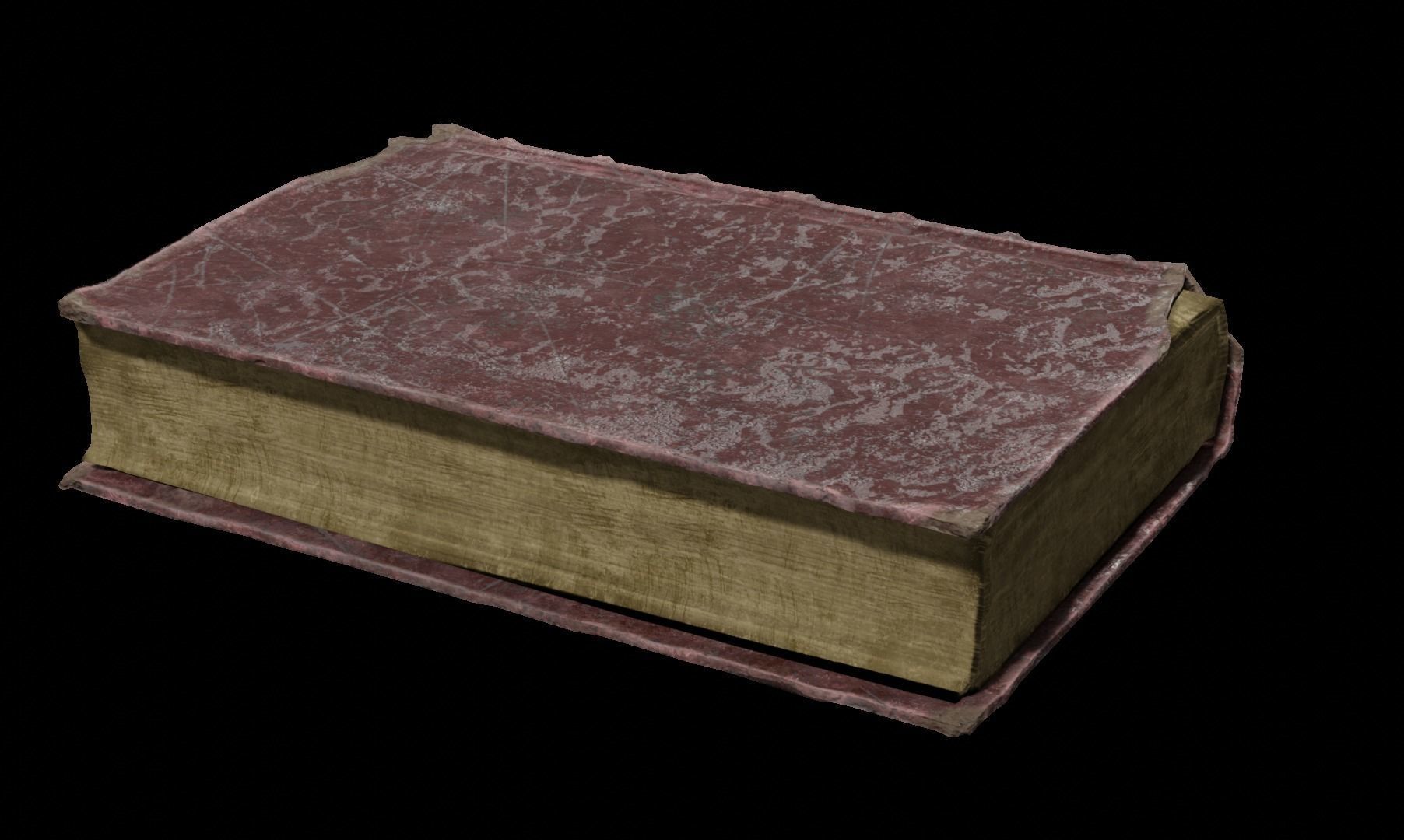 Old book 3D model_7