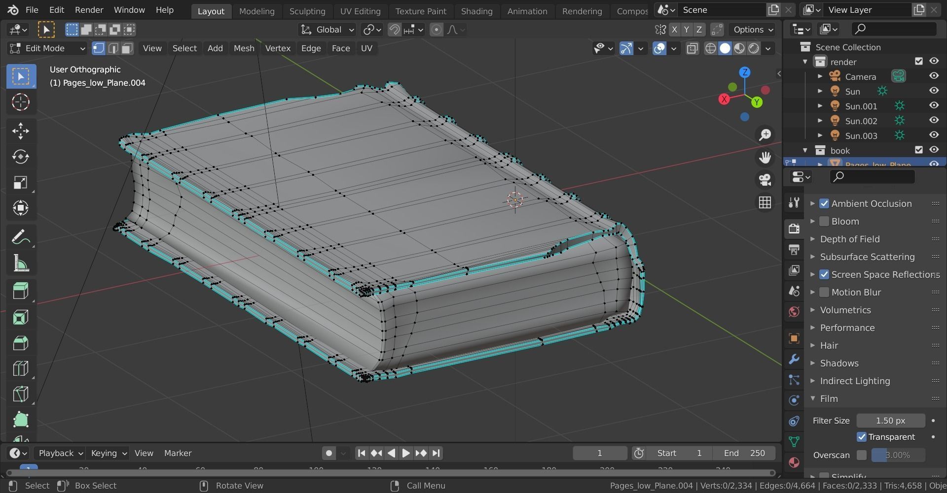 Old book 3D model_13