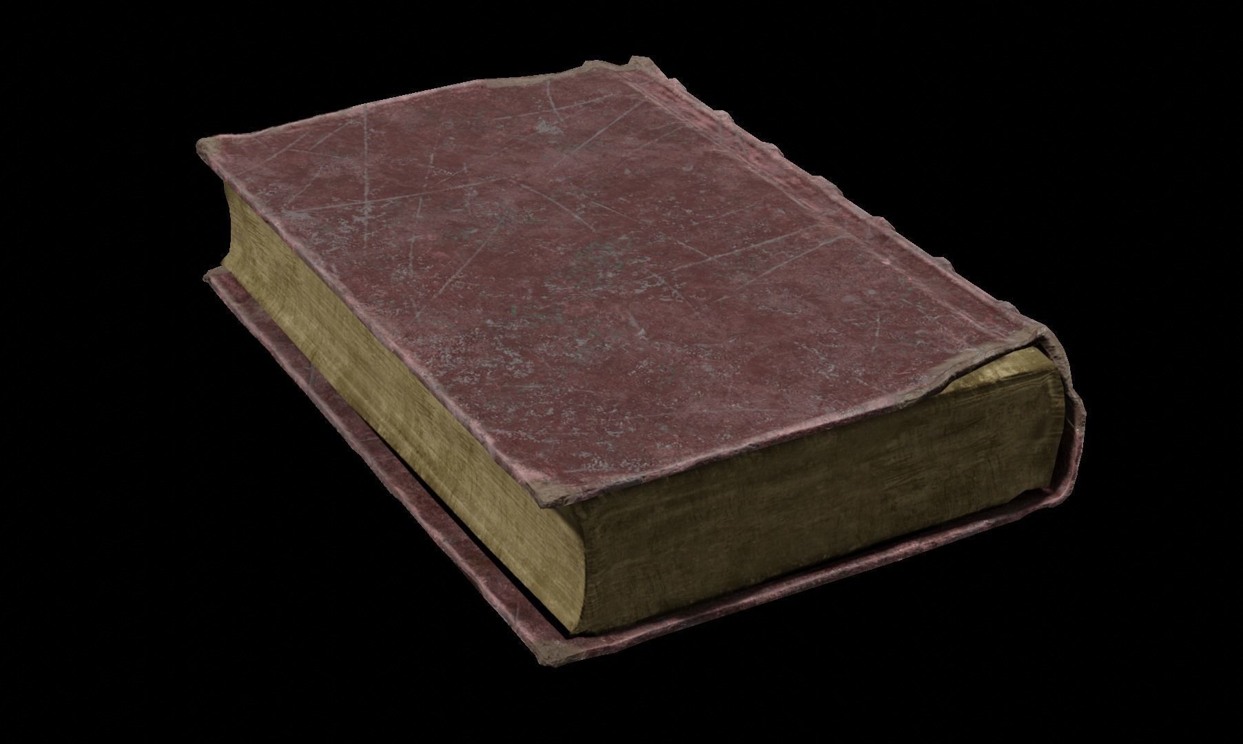 Old book 3D model_8