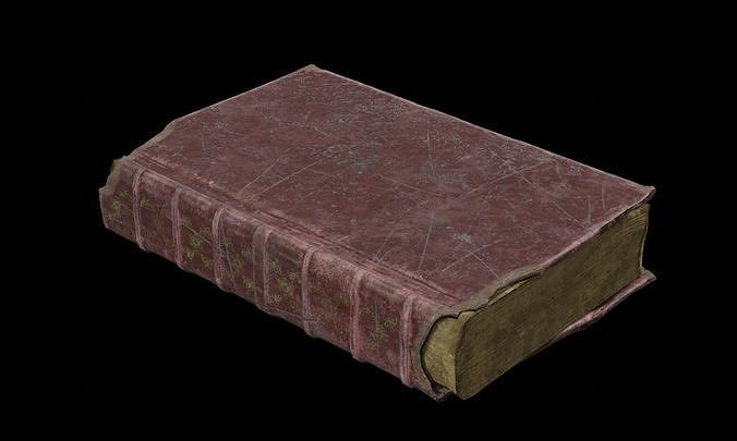 Old book 3D model