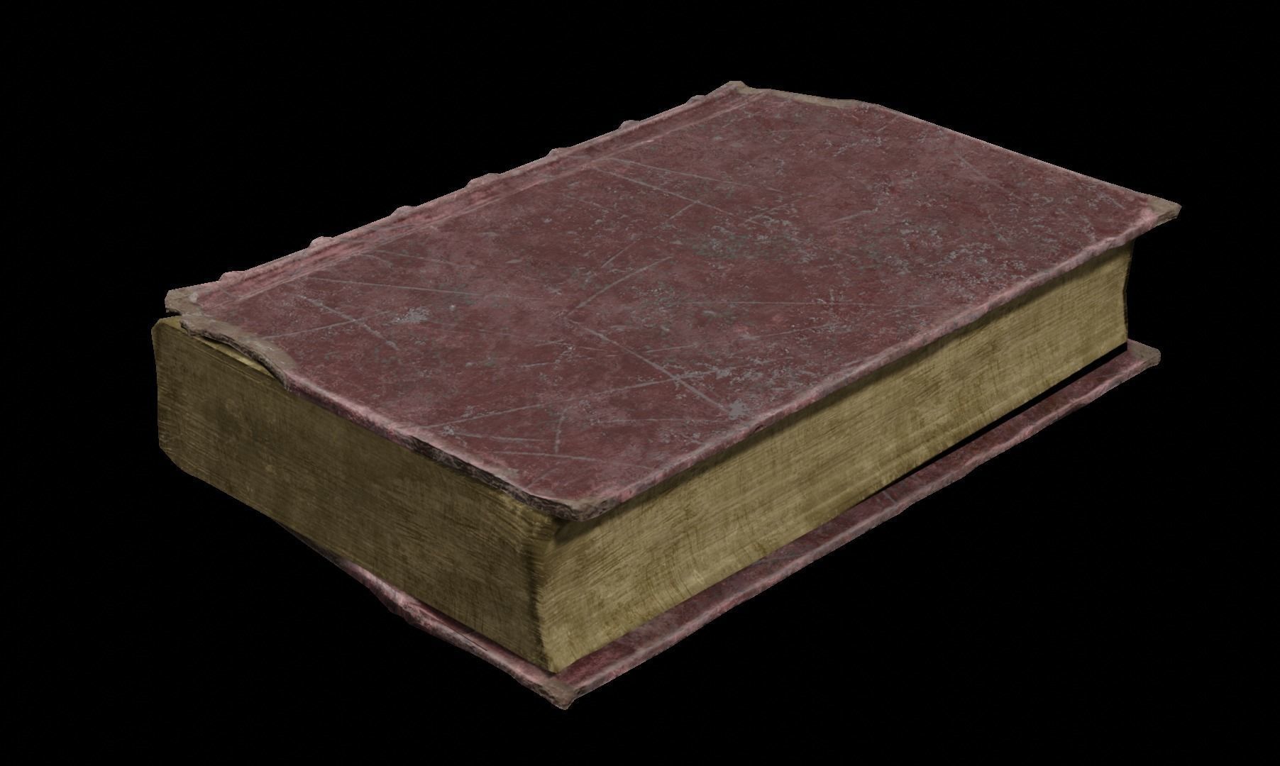 Old book 3D model_6