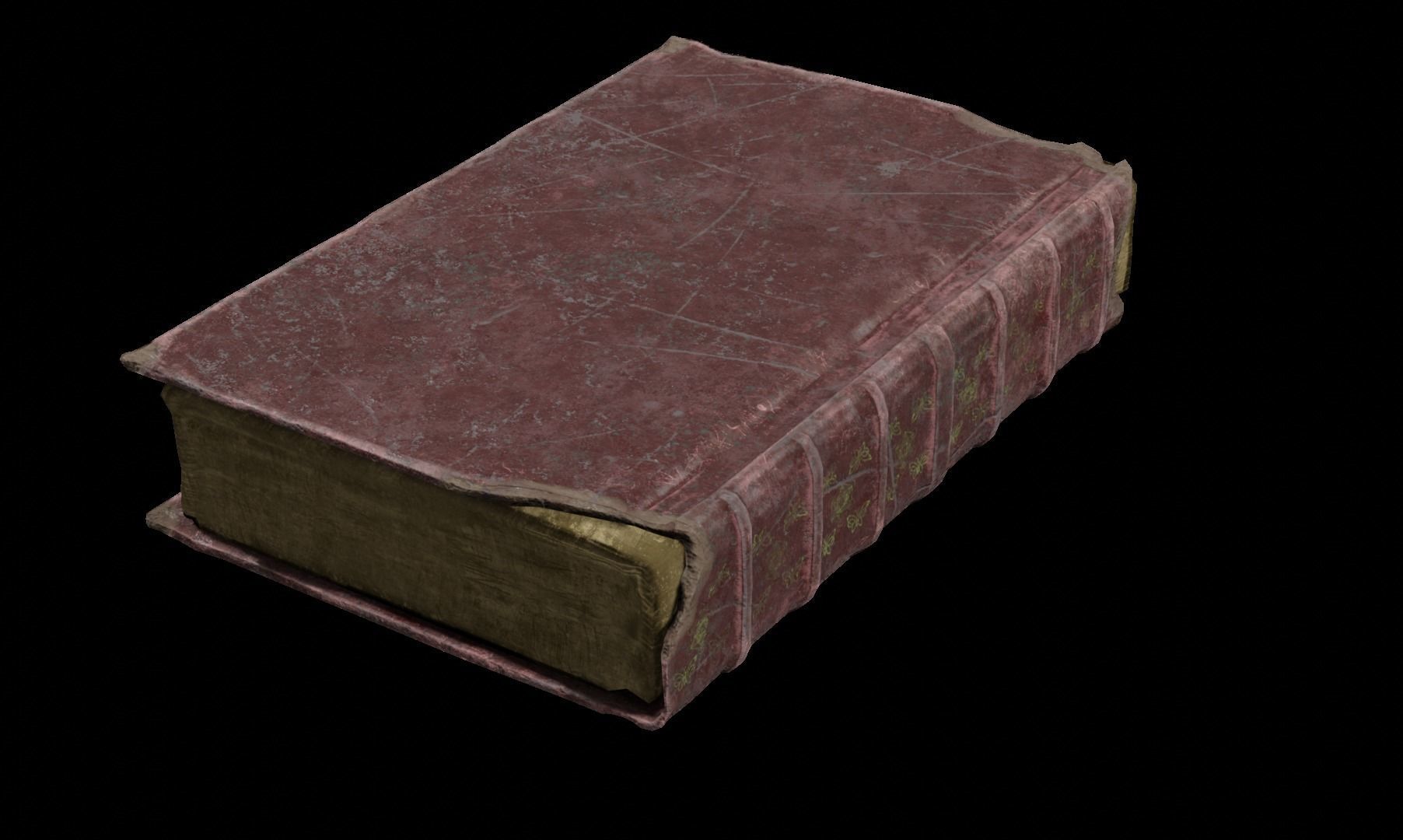 Old book 3D model_4