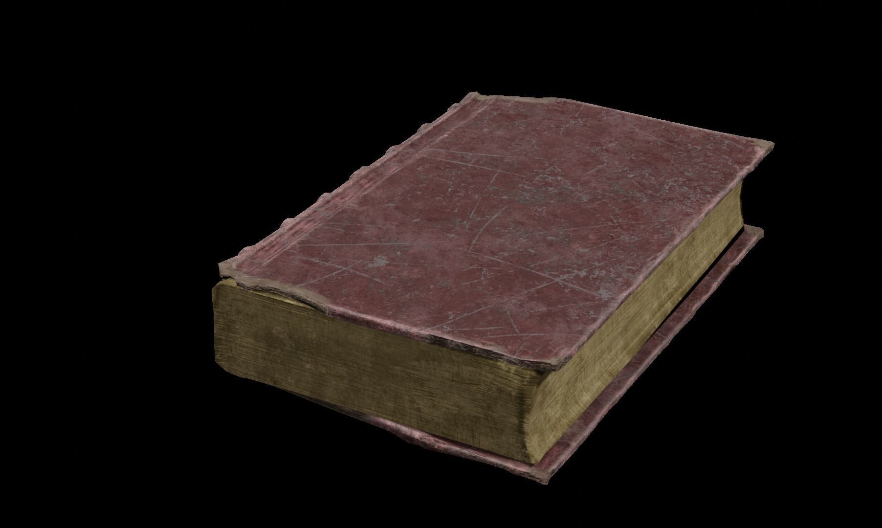 Old book 3D model_2