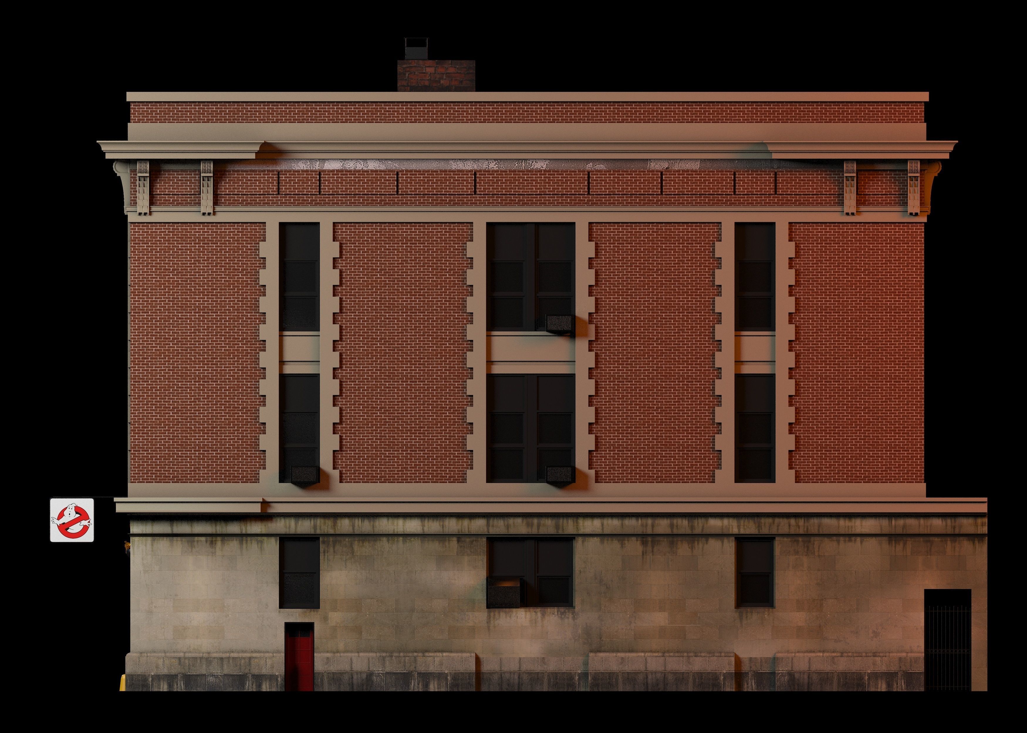 Ghostbusters home 3D model_6