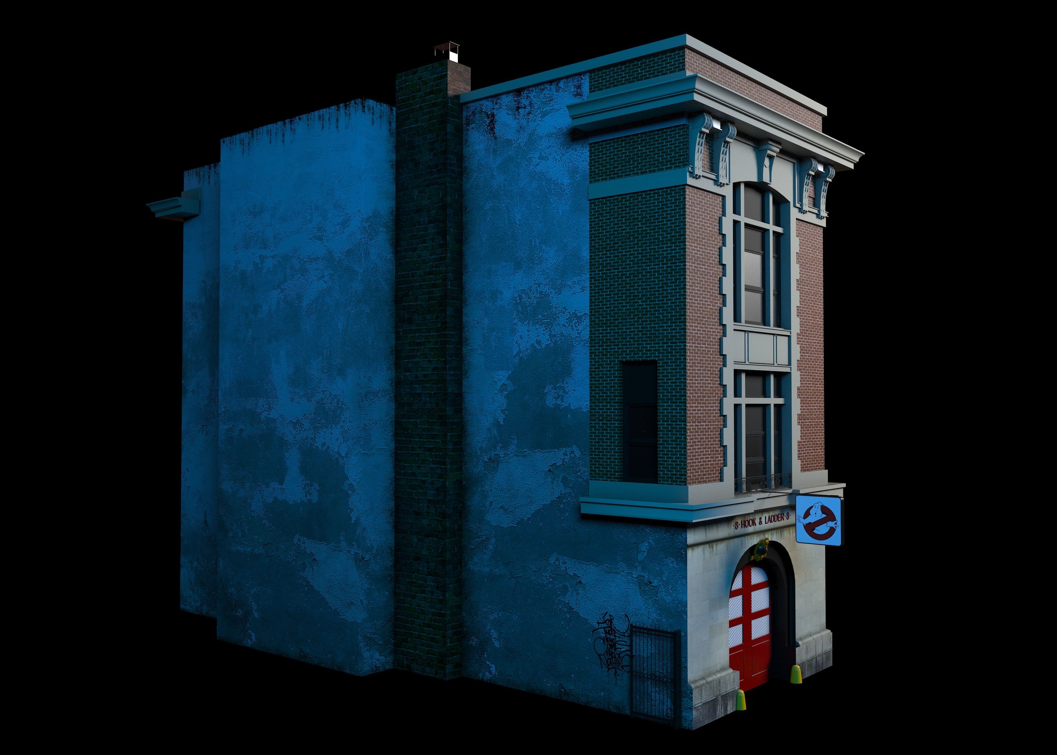 Ghostbusters home 3D model_1