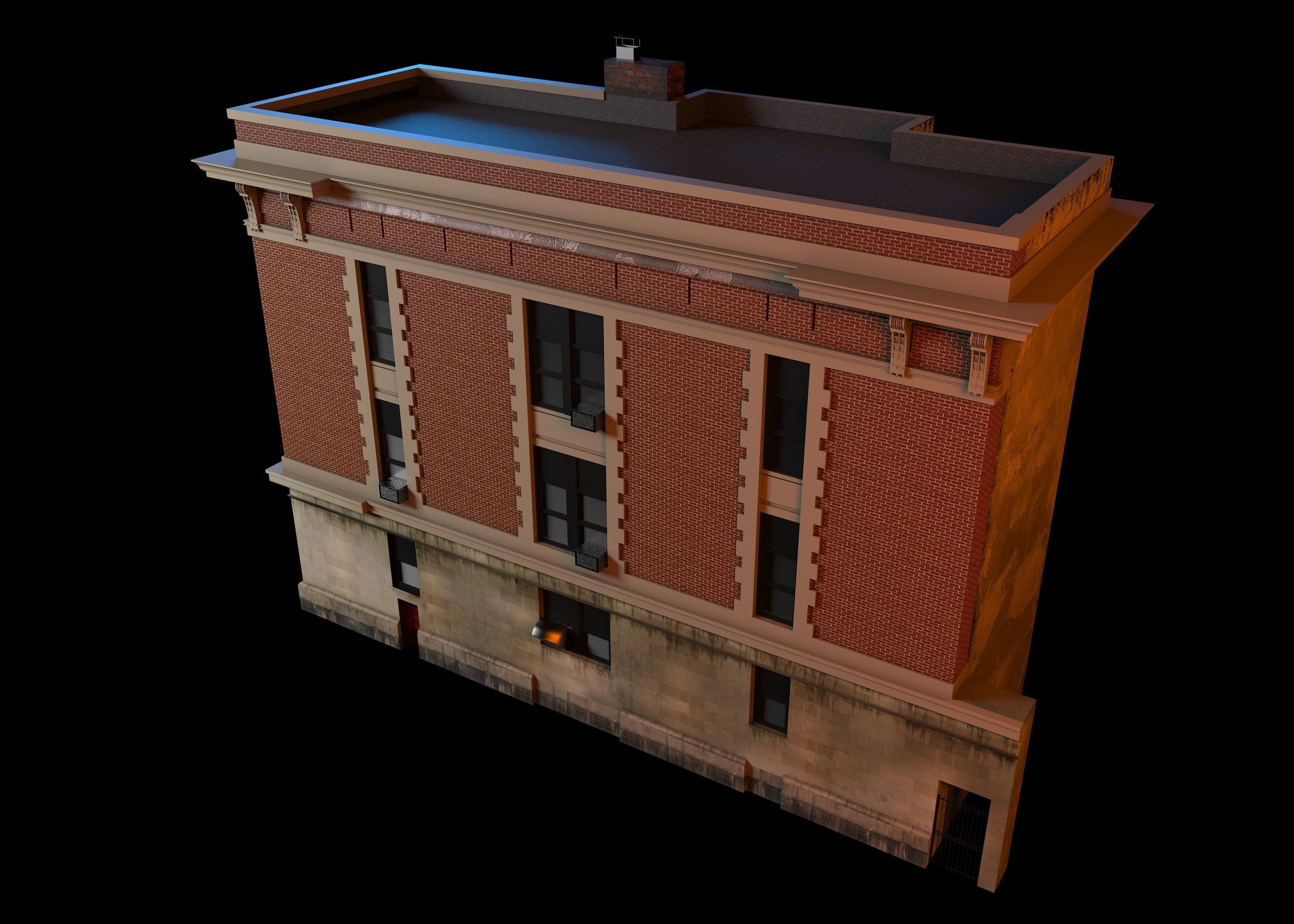 Ghostbusters home 3D model_5