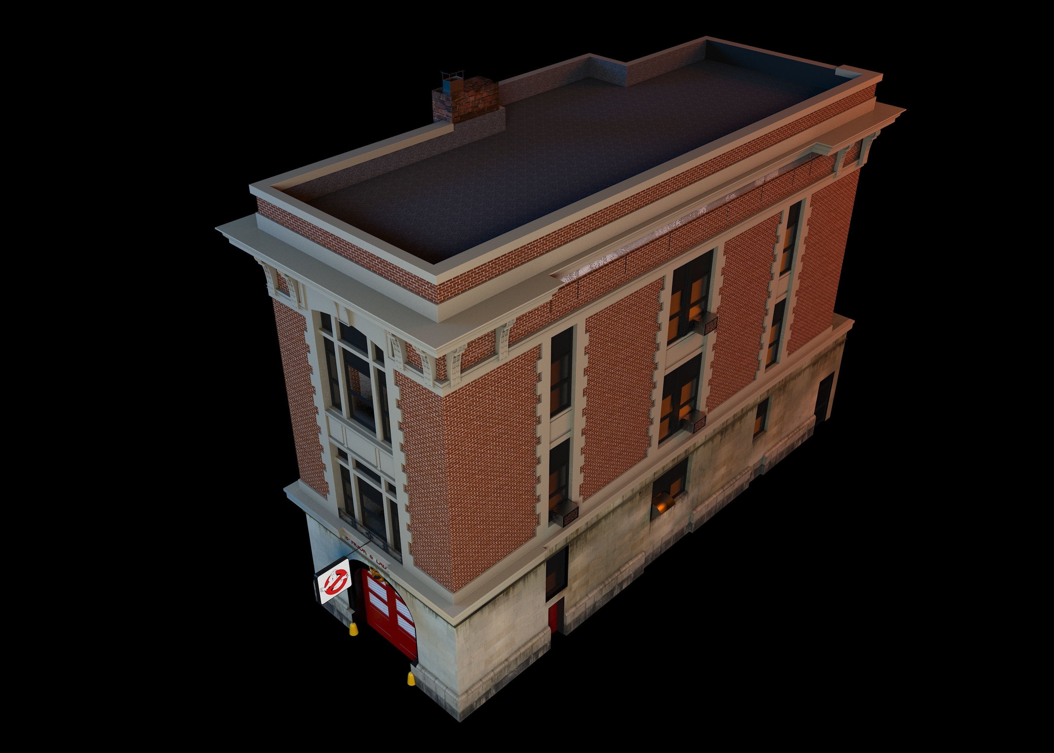 Ghostbusters home 3D model_4