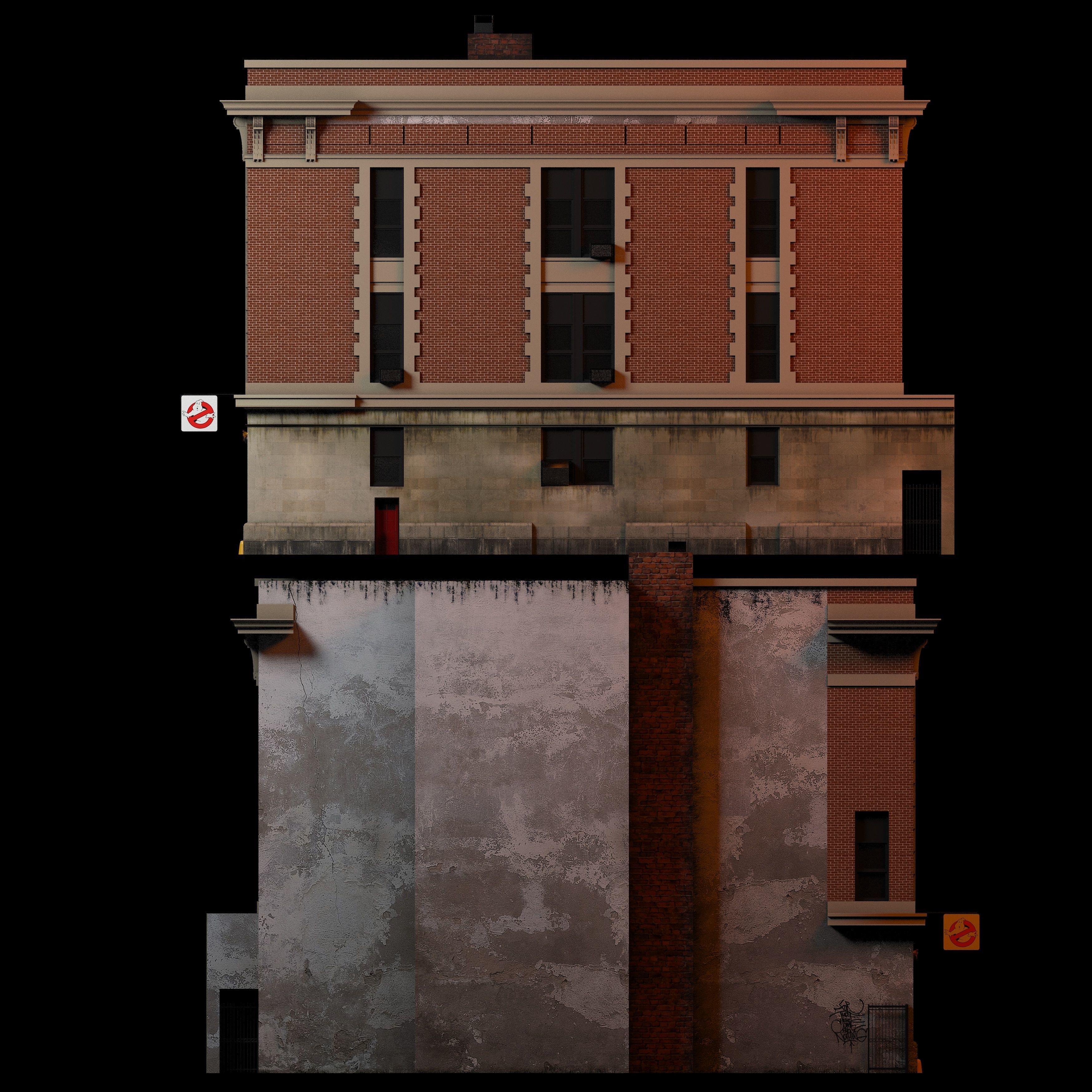 Ghostbusters home 3D model_7