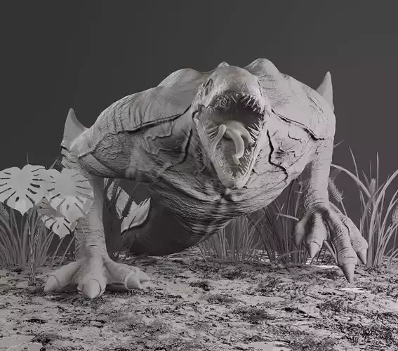 Skullcrawler monster creature 3D model