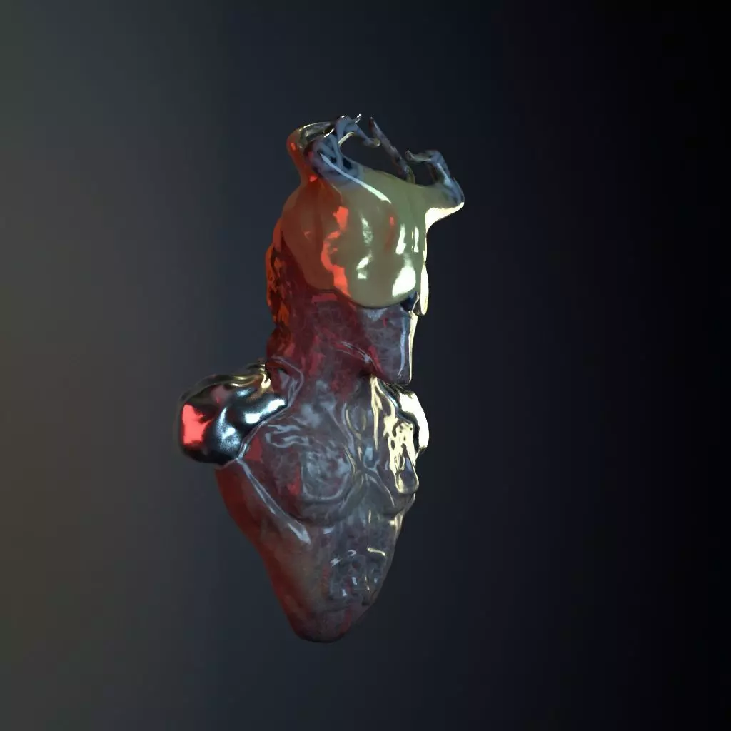 Alien Face Concept 3D model_0