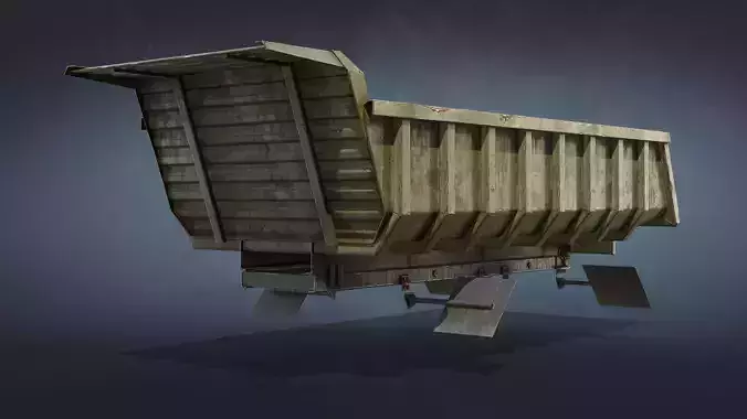 Tipper or Dump Body Low-poly 3D model