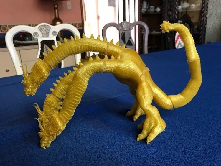 King Ghidorah Headphones Holder 3D print model_47