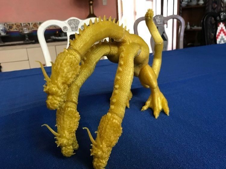 King Ghidorah Headphones Holder 3D print model_42