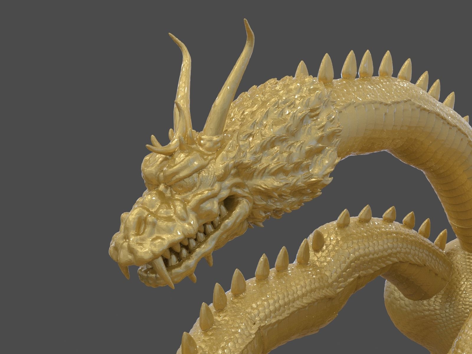 King Ghidorah Headphones Holder 3D print model_15