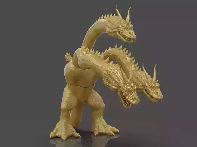 King Ghidorah Headphones Holder 3D print model