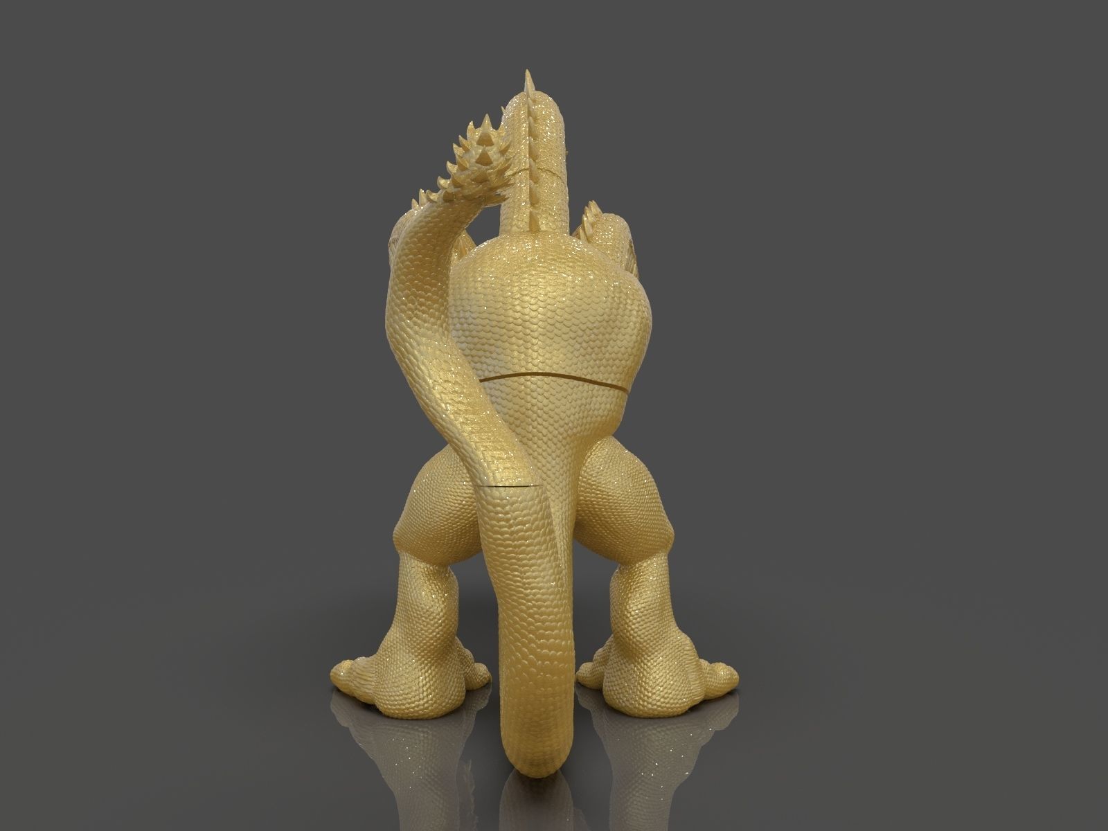 King Ghidorah Headphones Holder 3D print model_5