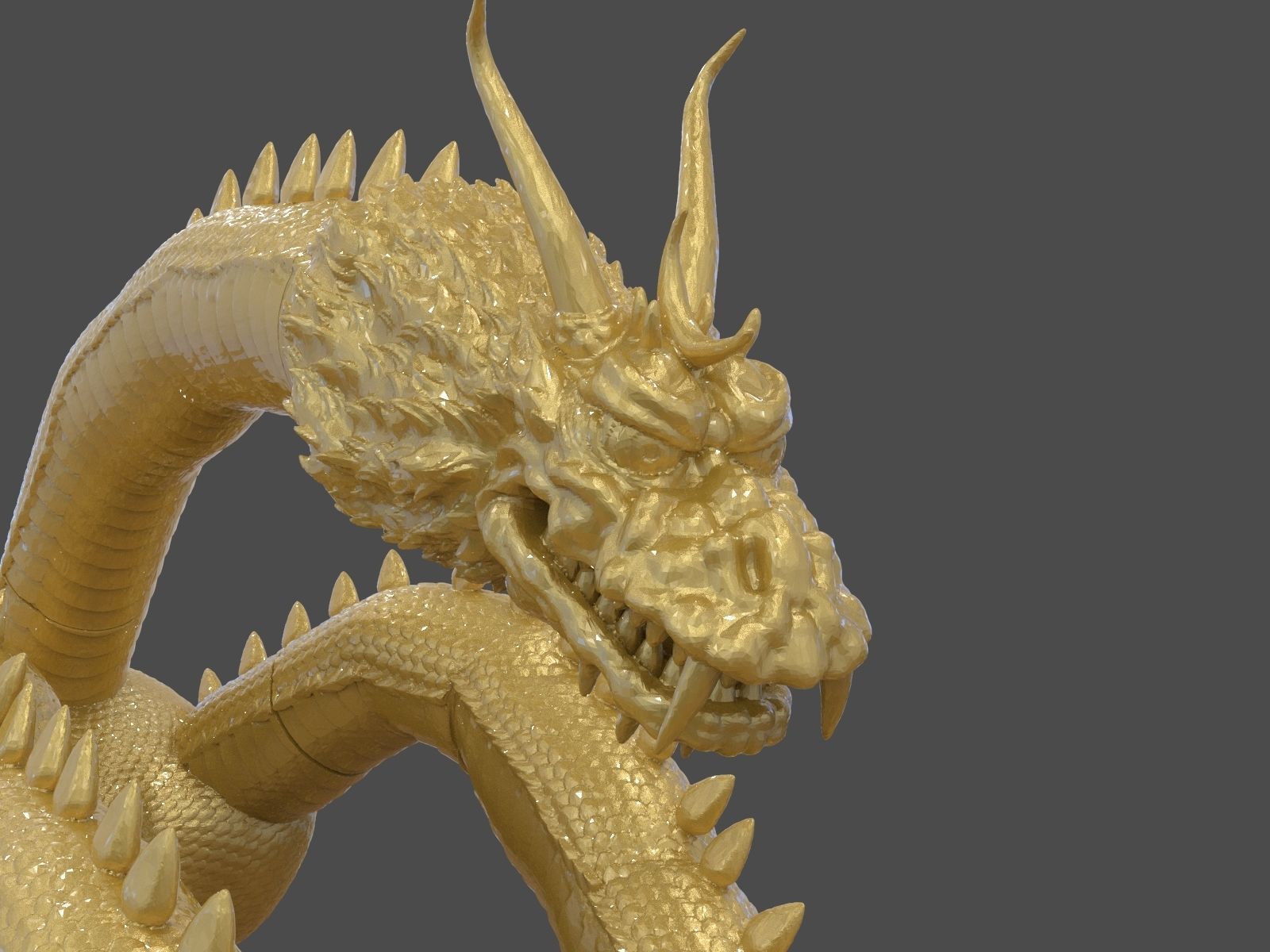 King Ghidorah Headphones Holder 3D print model_10