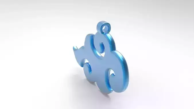 Cloud Pendant Free 3D print model
