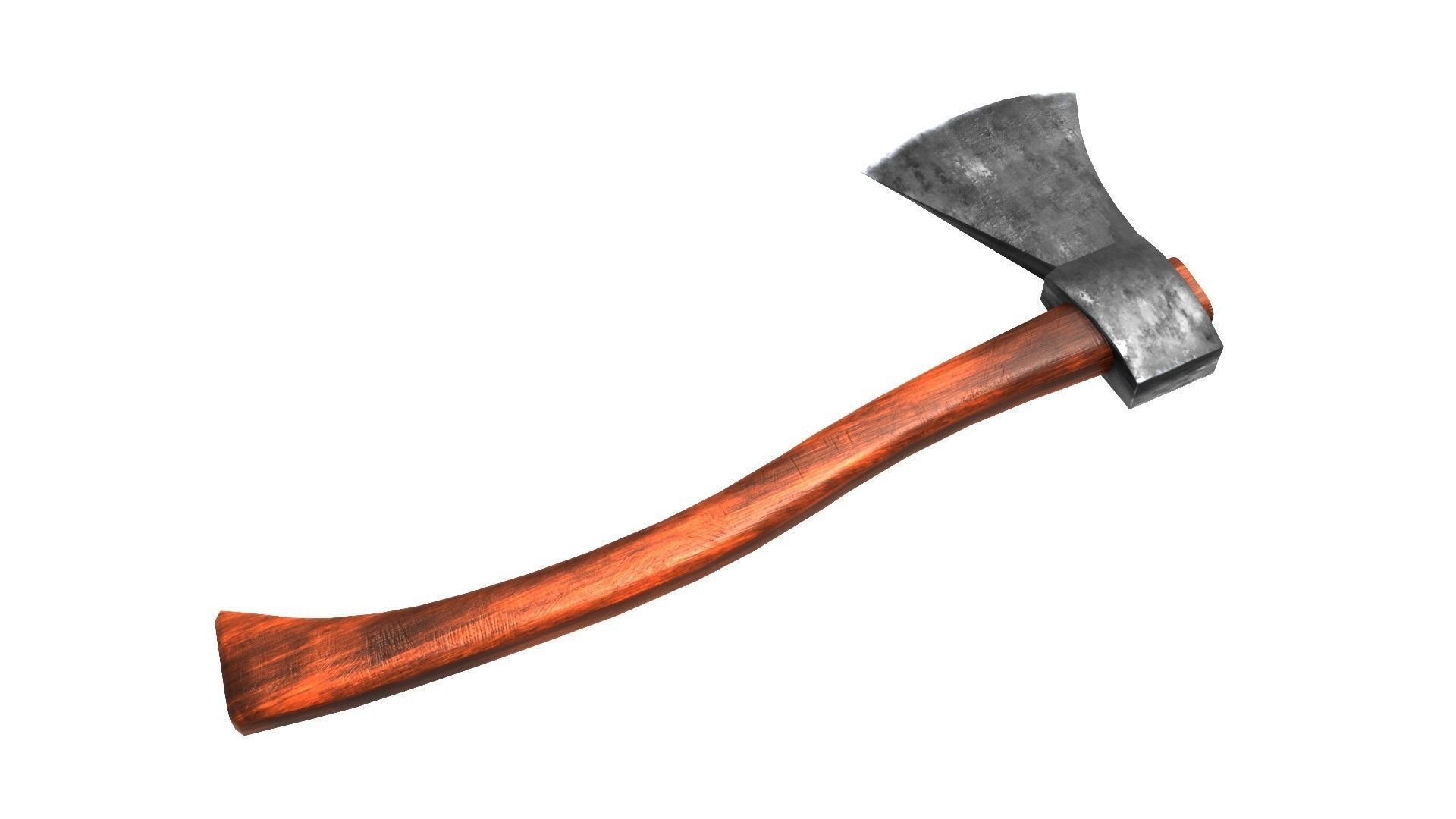 Wooden Axe 3D Model Low-poly 3D model_7