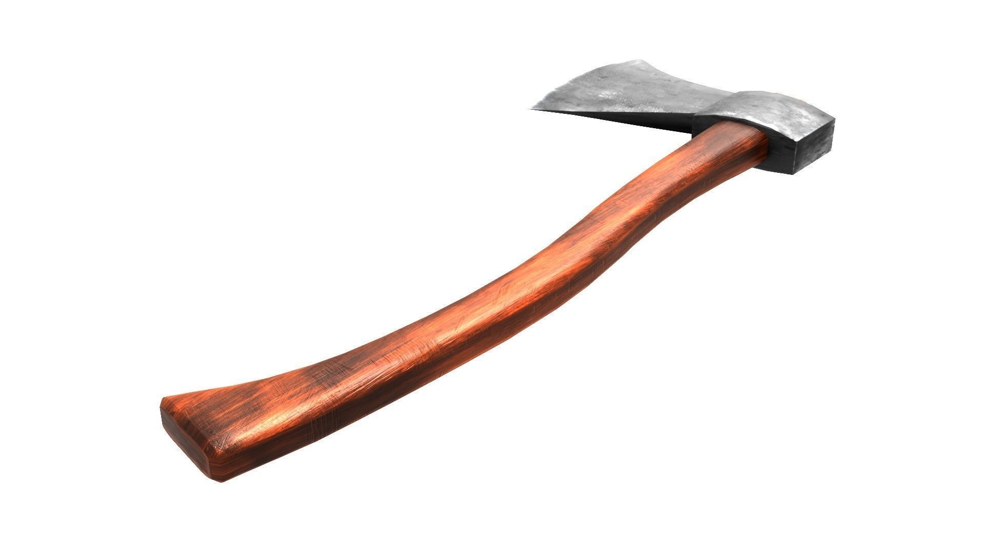 Wooden Axe 3D Model Low-poly 3D model_1