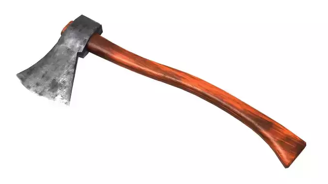 Wooden Axe 3D Model