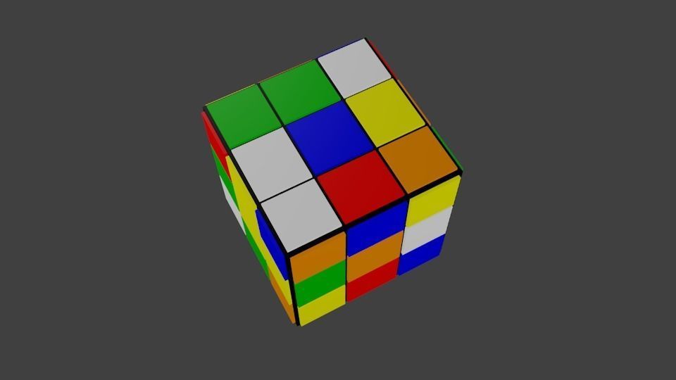 Cube 3x3 3D model_2