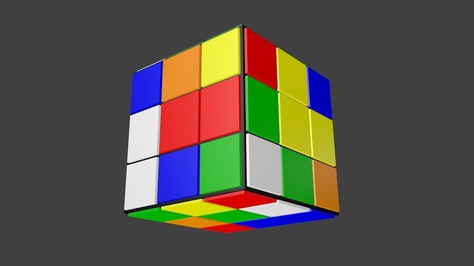 Cube 3x3 3D model_1