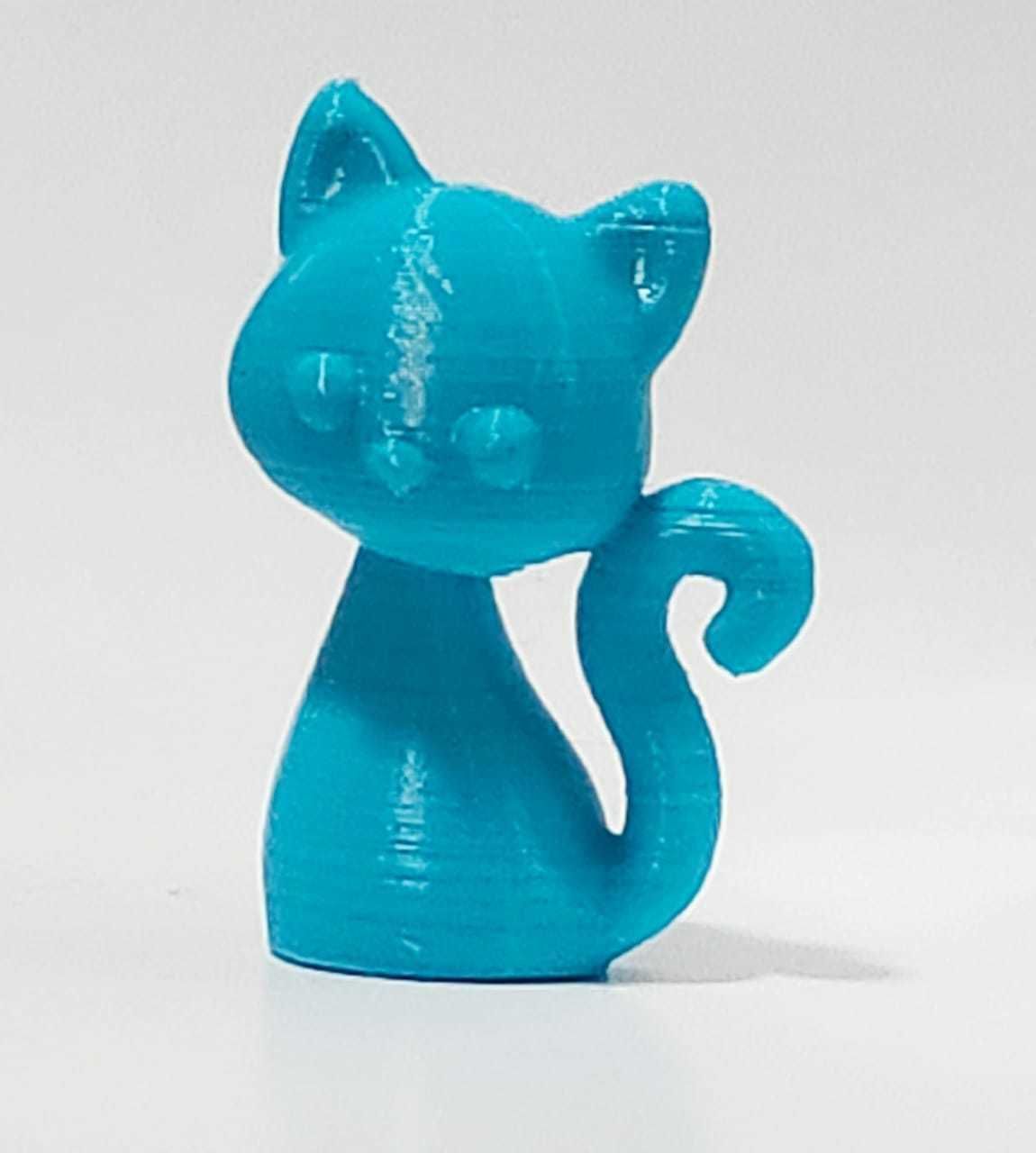Little Sitting Cat 3D print model_3