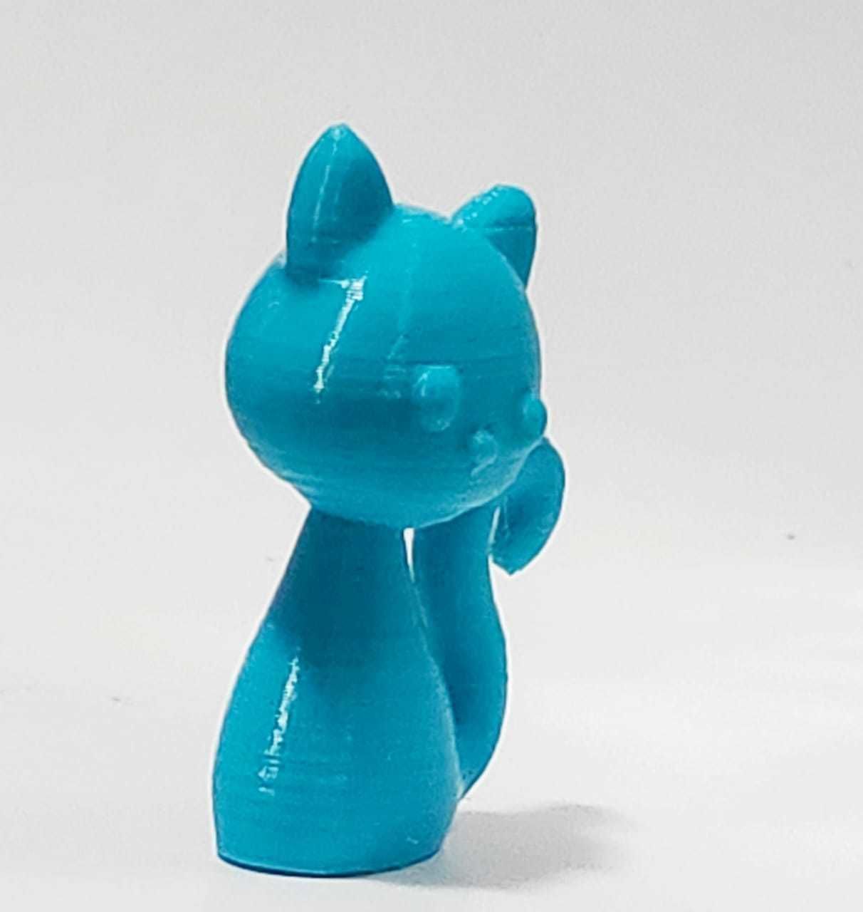 Little Sitting Cat 3D print model_9