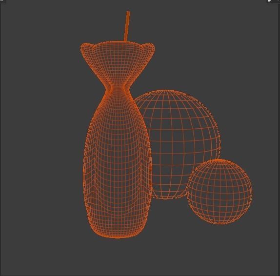 FLOWER VASE Low-poly 3D model_3