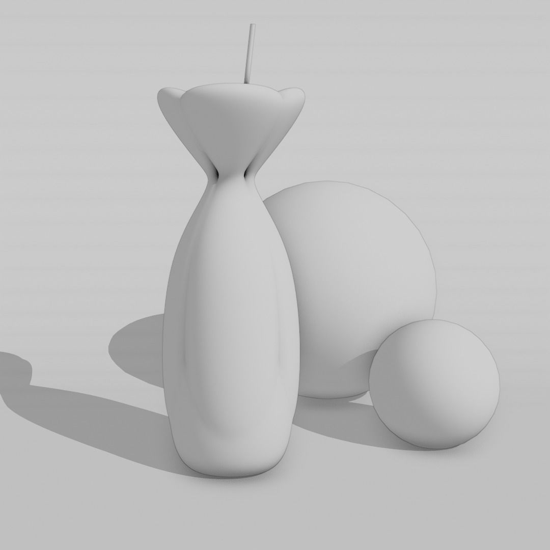 FLOWER VASE Low-poly 3D model_1