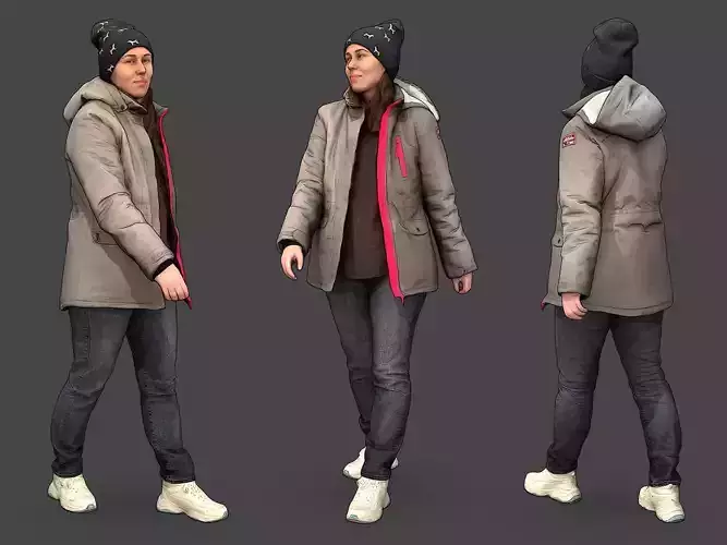 Stylized Woman Character 3D model