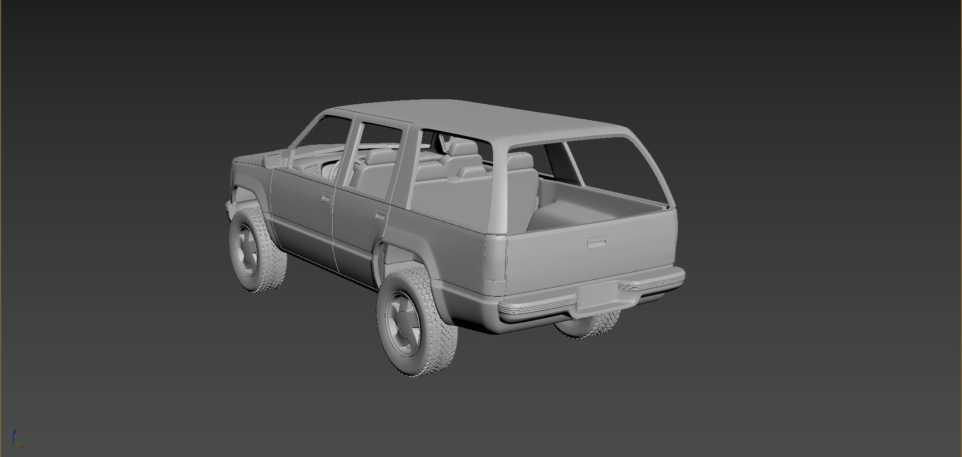 GMC Yukon 1999 3D print model_2