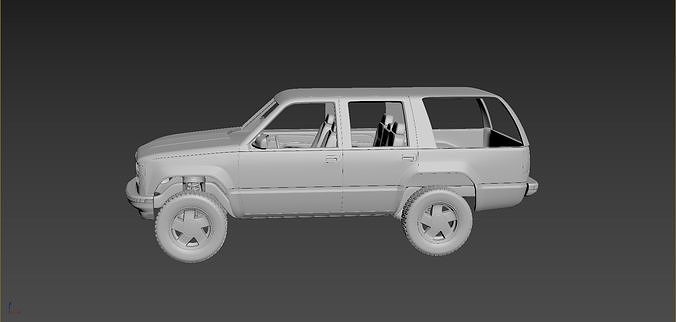 GMC Yukon 1999  3D print model 2