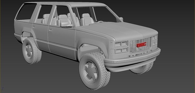 GMC Yukon 1999  3D print model 5