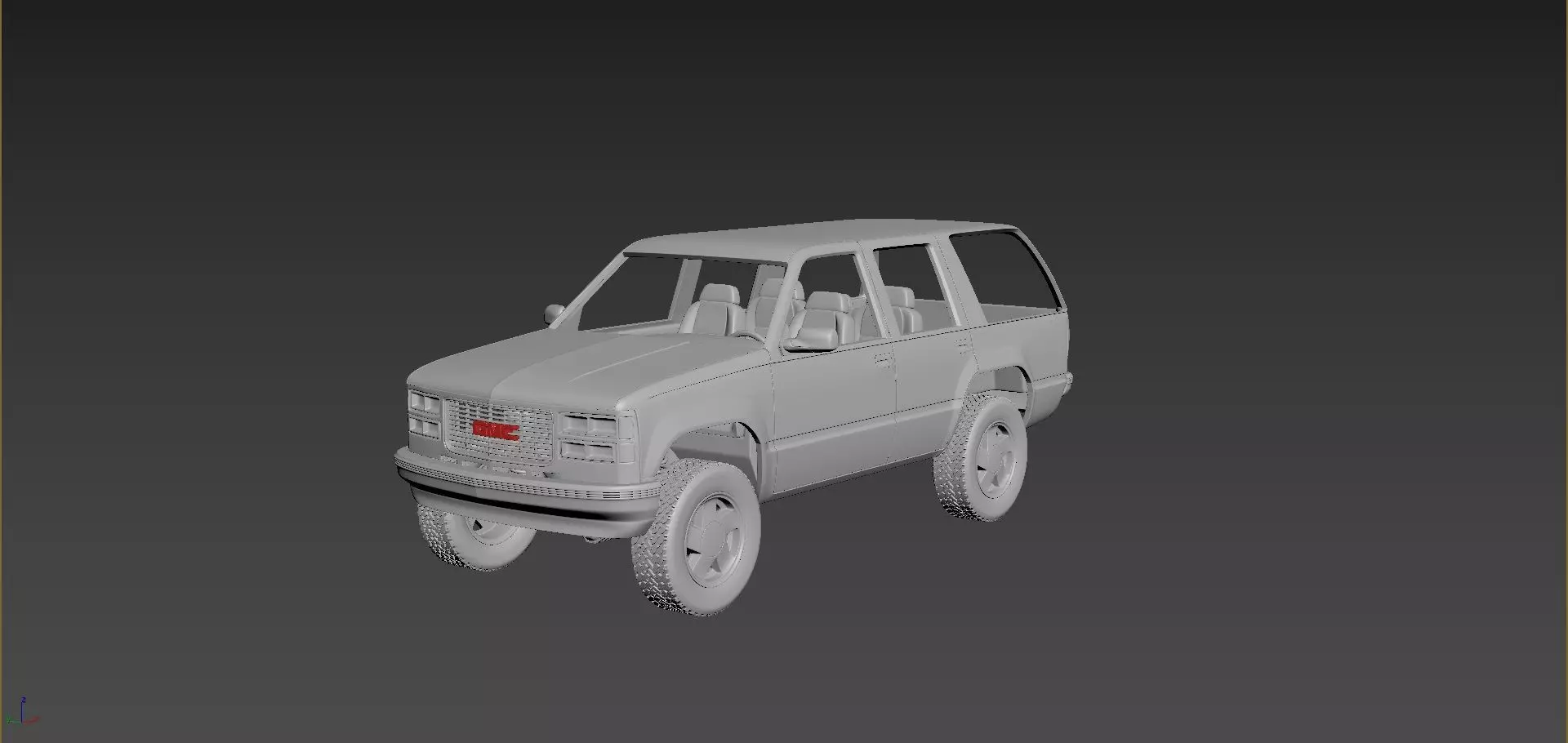 GMC Yukon 1999 3D print model_0