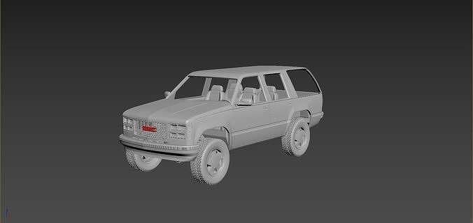 GMC Yukon 1999  3D print model