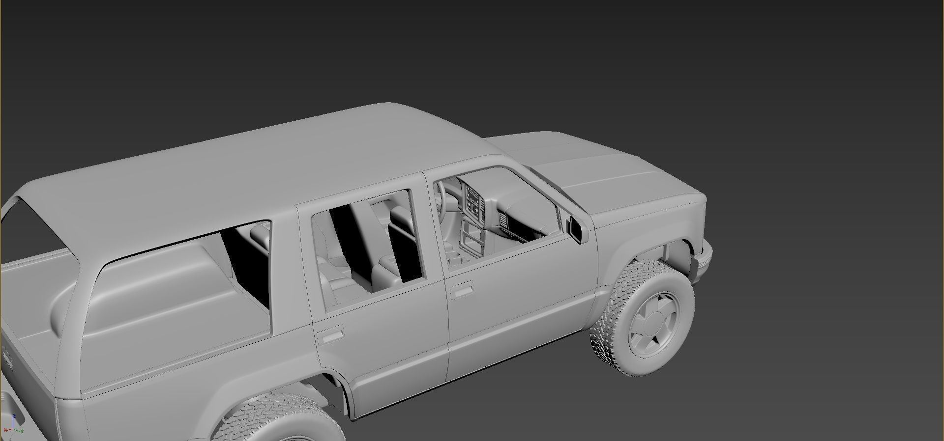 GMC Yukon 1999 3D print model_5