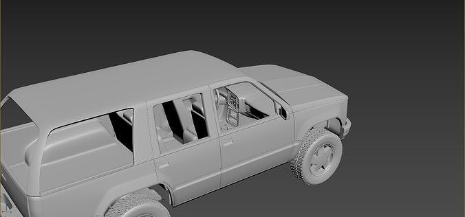GMC Yukon 1999  3D print model 6