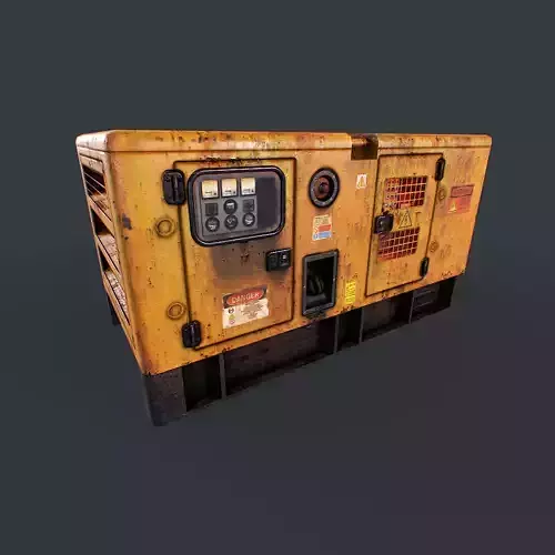 Diesel Generator Low-poly 3D model