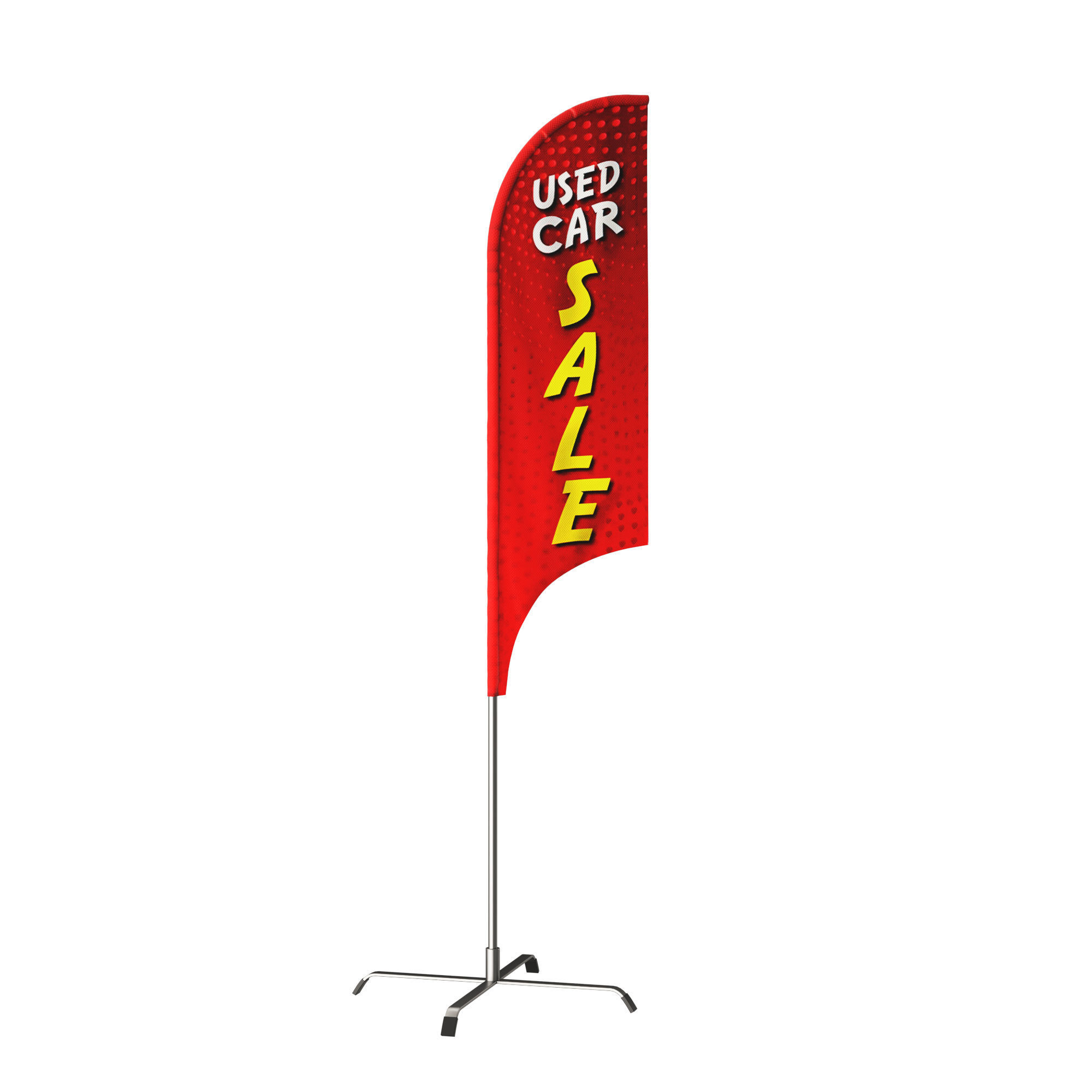 Banner flags 3D model_3