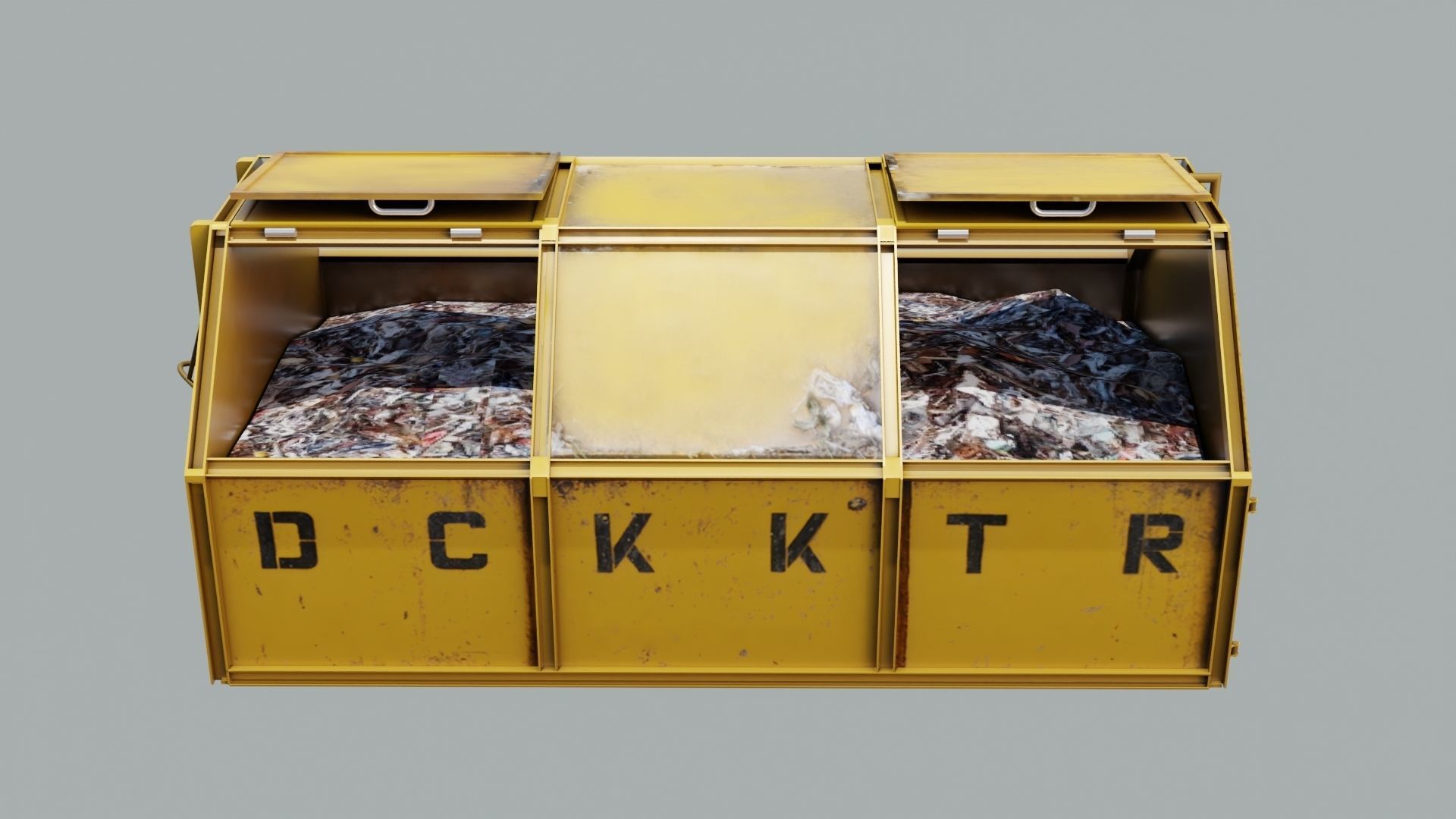 BigTrashCan-LowPoly dktr bin Free low-poly 3D model_6